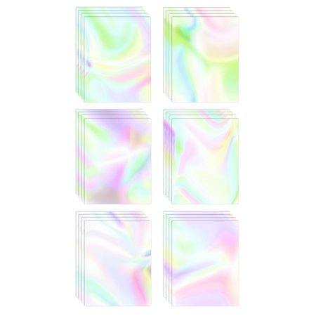 BETTER OFFICE PRODUCTS Stationery Paper, Swirl Effect Watercolor Writing Stationery, Letter Size, 6 Unique Designs, 100PK 64506